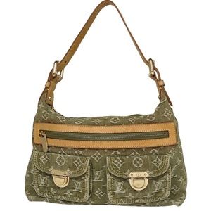 Louis Vuitton LV Green Crocodile Twist Lock PM Chain Crossbody **RARE**